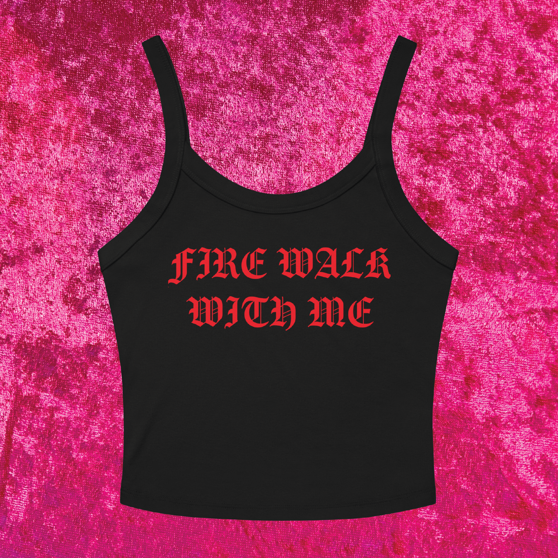 officekiko 火の鳥　tank top type. A Fire Walk With Me Twin Peaks Cropped Tank Top – Ruby II