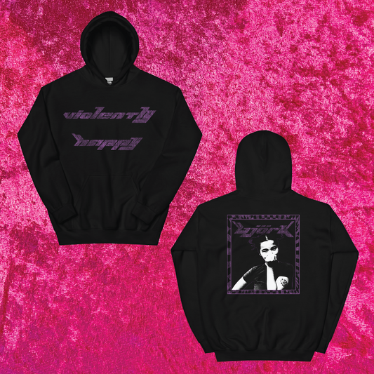 Bjork Violently Happy Pullover Hoodie