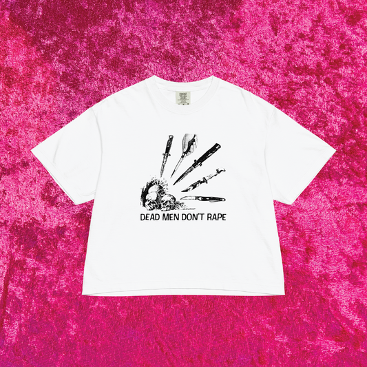 Dead Men Don't R*pe Boxy Cropped Tee