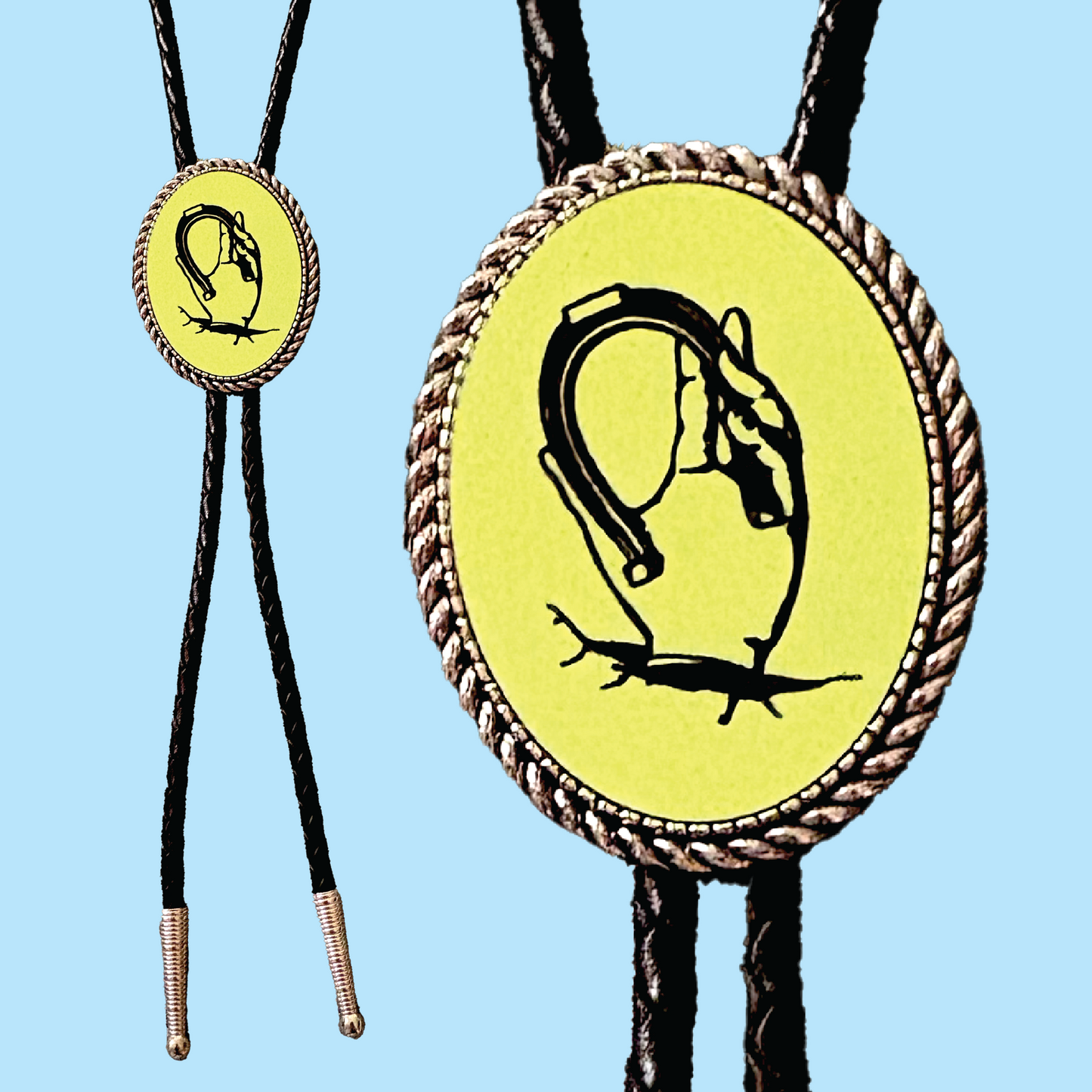 Outta Luck Leather Bolo Tie