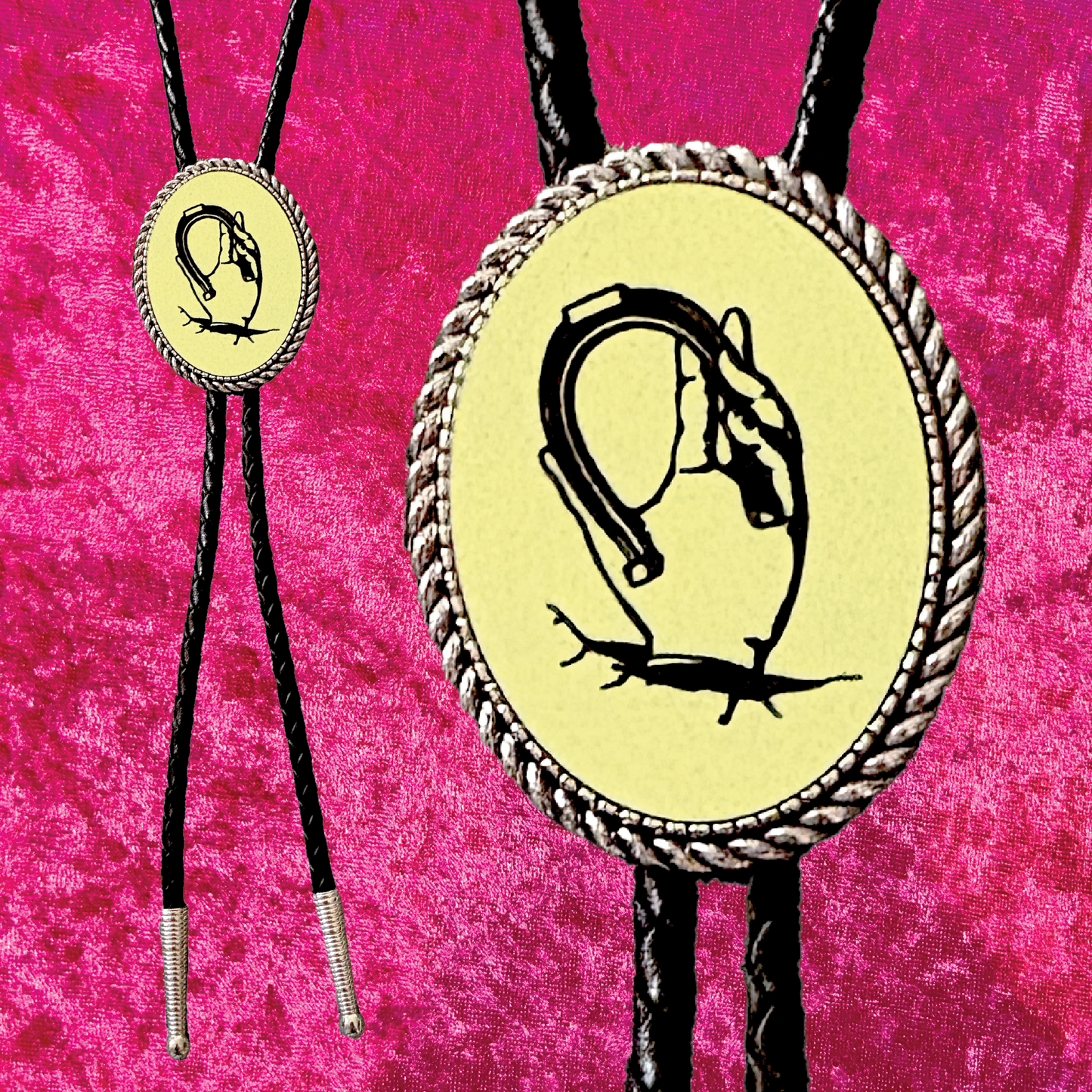 Outta Luck Leather Bolo Tie