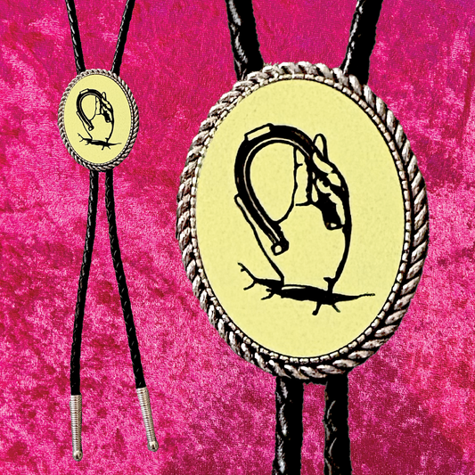 Outta Luck Leather Bolo Tie