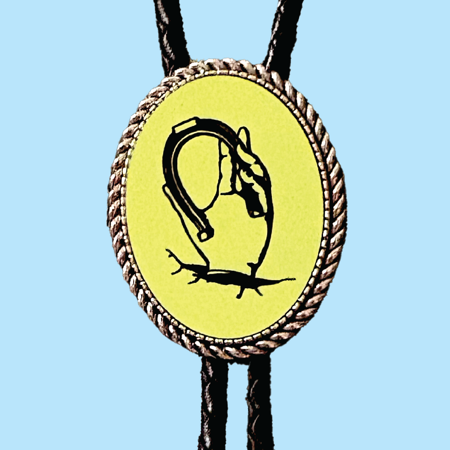 Outta Luck Leather Bolo Tie