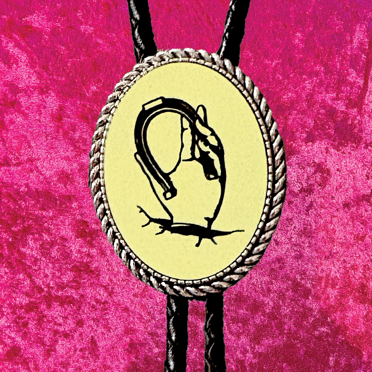 Outta Luck Leather Bolo Tie