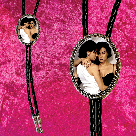 Bound Leather Bolo Tie