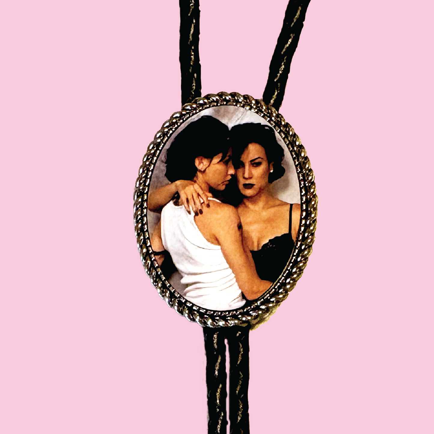 Bound Leather Bolo Tie