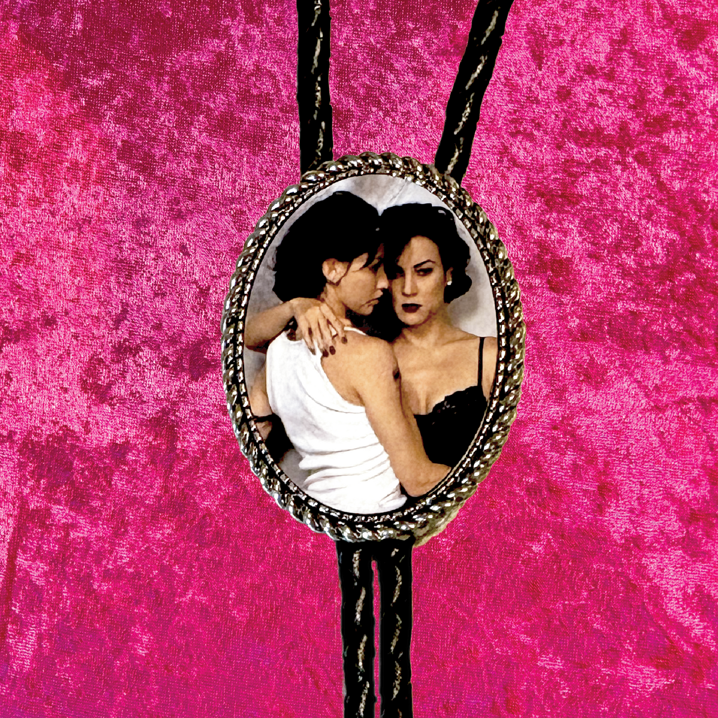 Bound Leather Bolo Tie