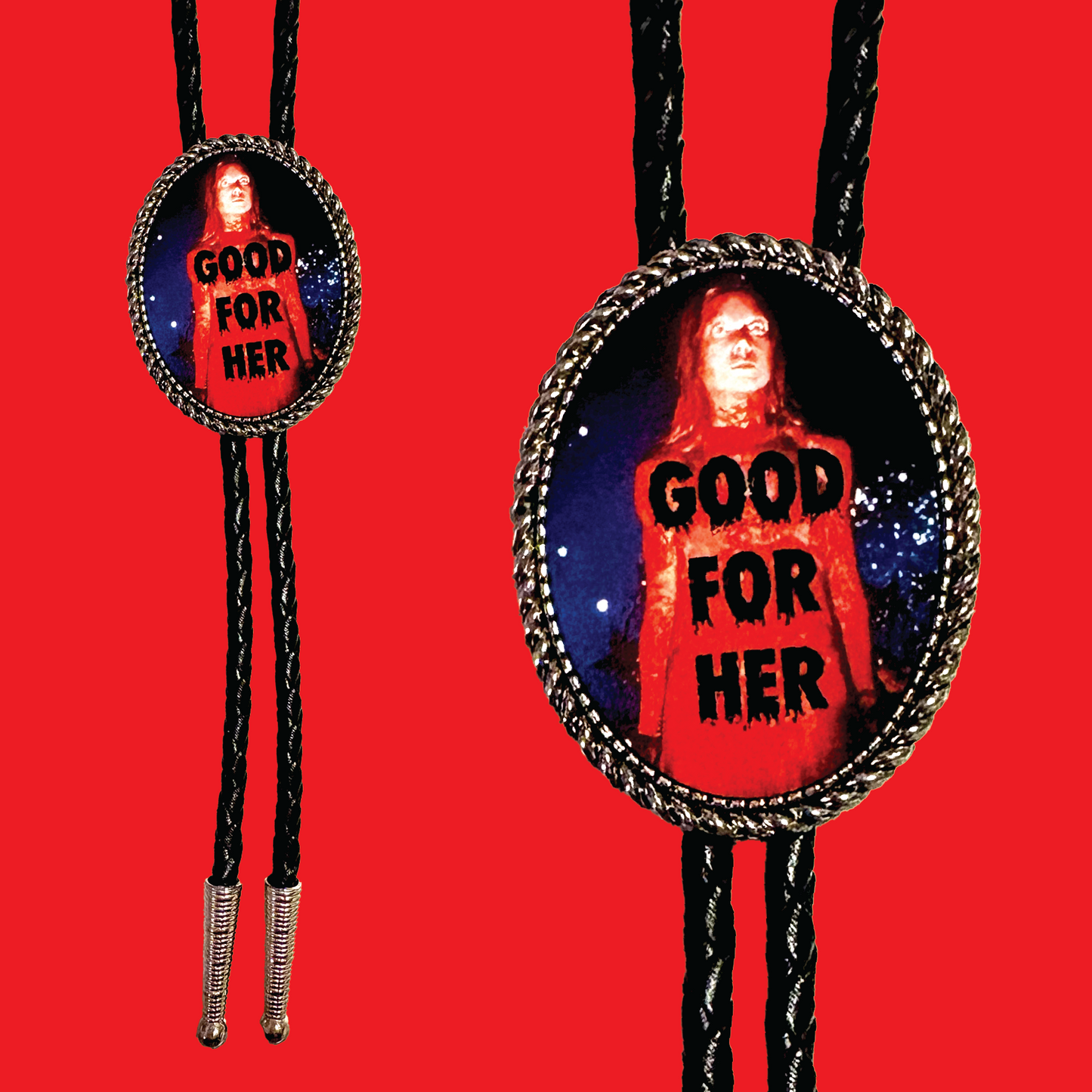 Carrie Good For Her Leather Bolo Tie