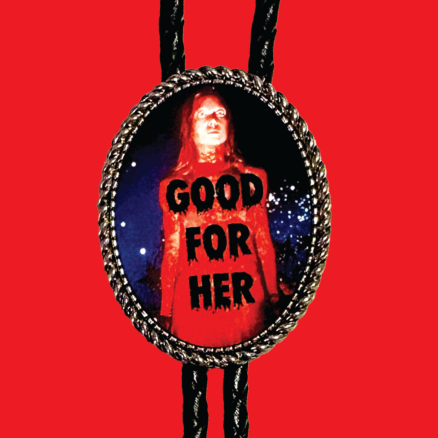 Carrie Good For Her Leather Bolo Tie