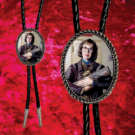 Twin Peaks the Log Lady Leather Bolo Tie