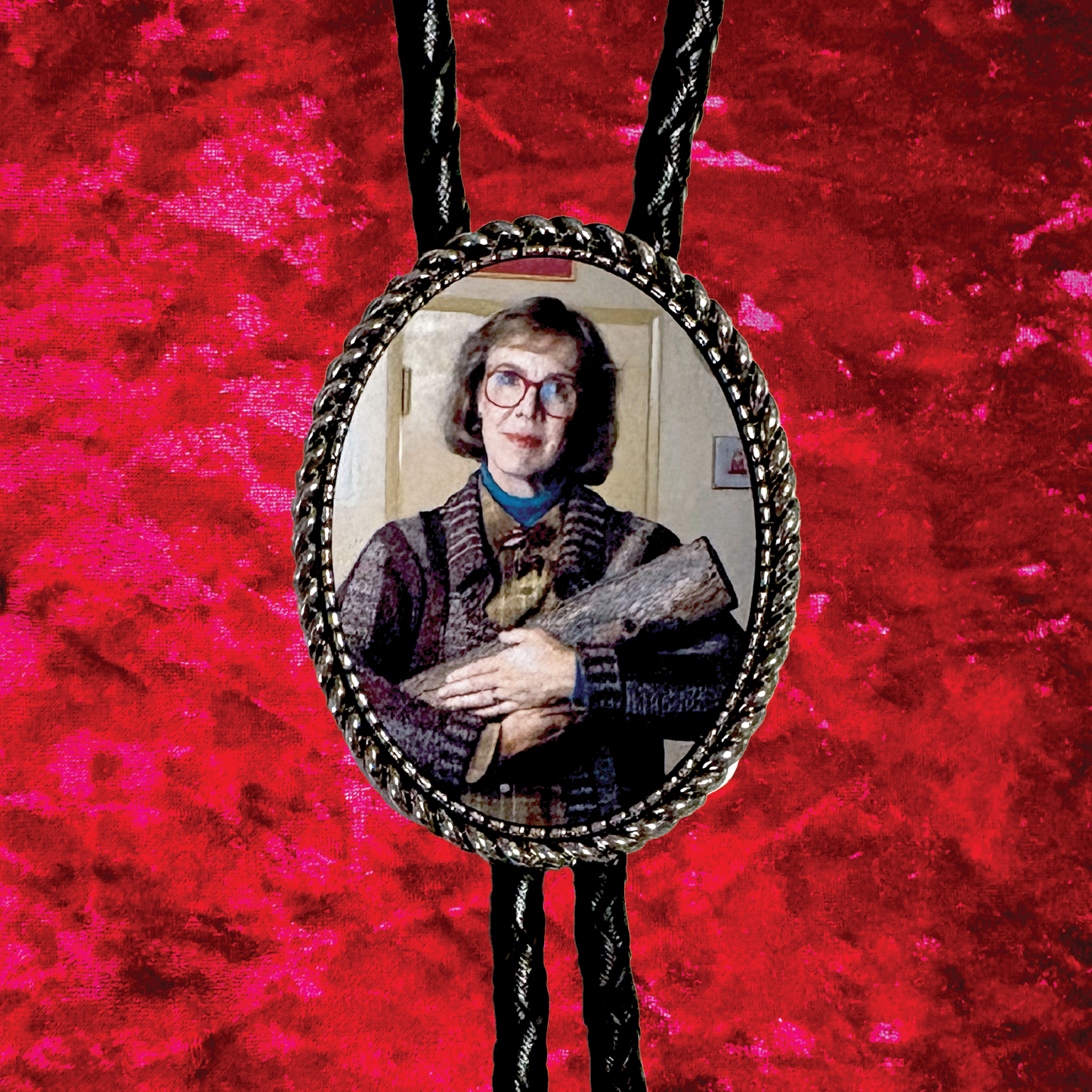 Twin Peaks the Log Lady Leather Bolo Tie