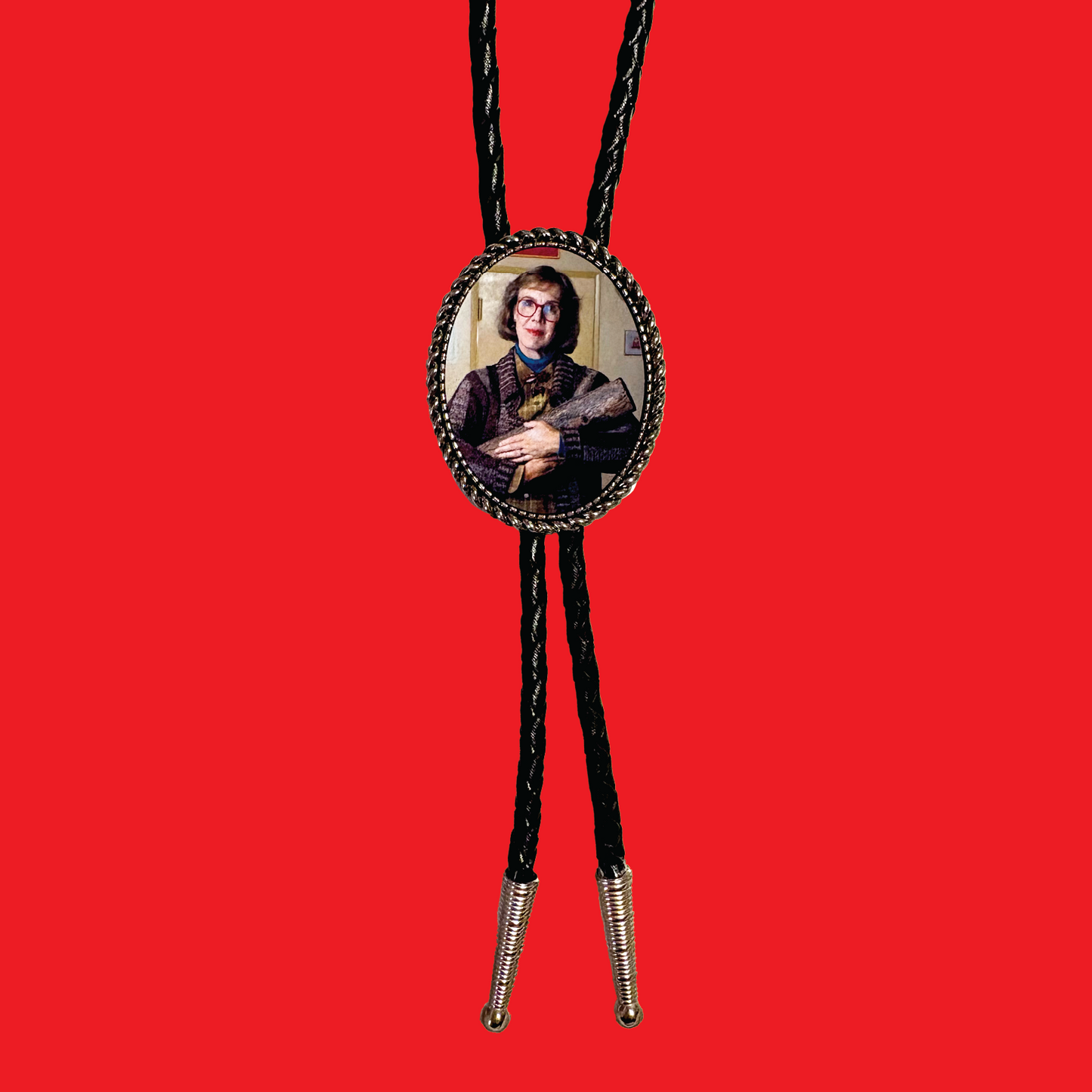 Twin Peaks the Log Lady Leather Bolo Tie