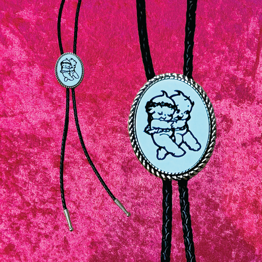 Kewpie Leather Bolo Tie