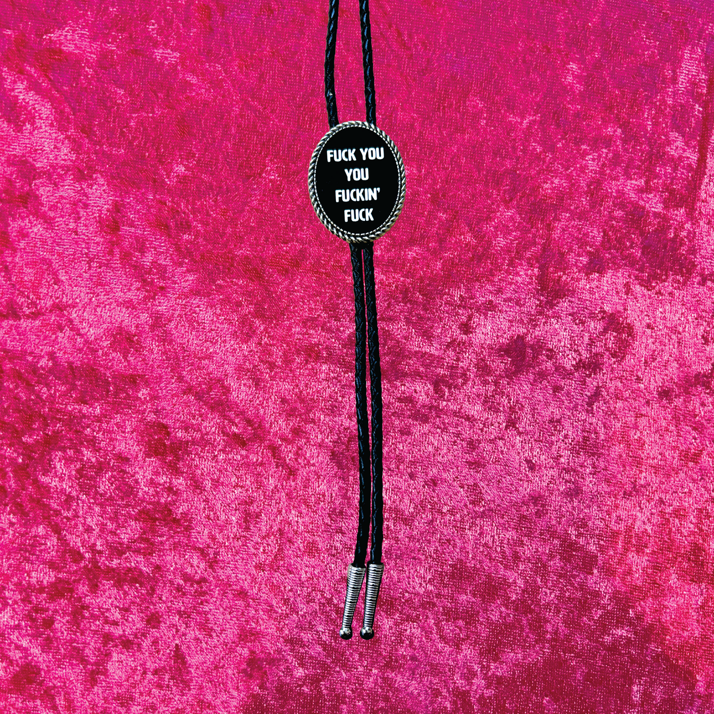 F*ck You Leather Bolo Tie
