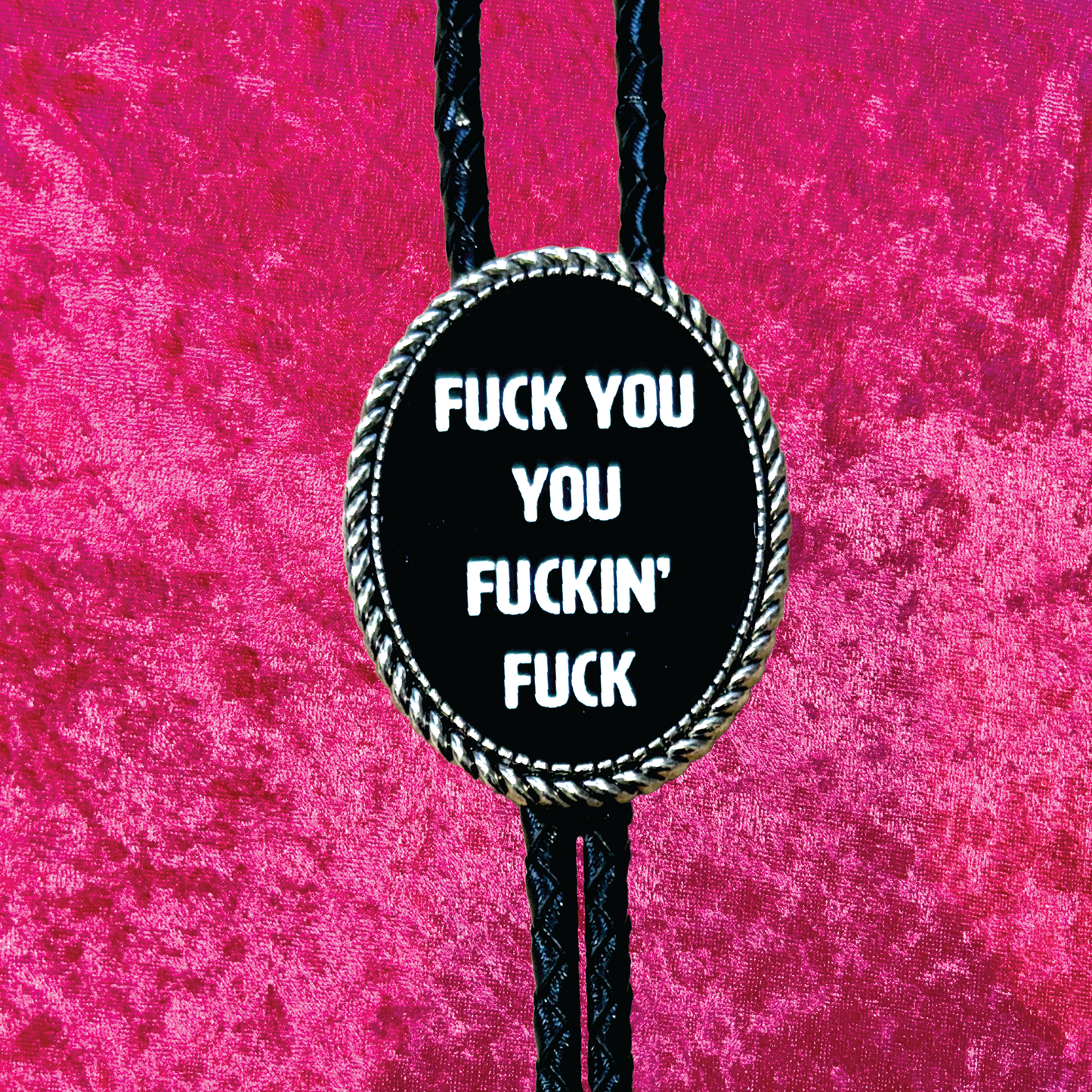 F*ck You Leather Bolo Tie