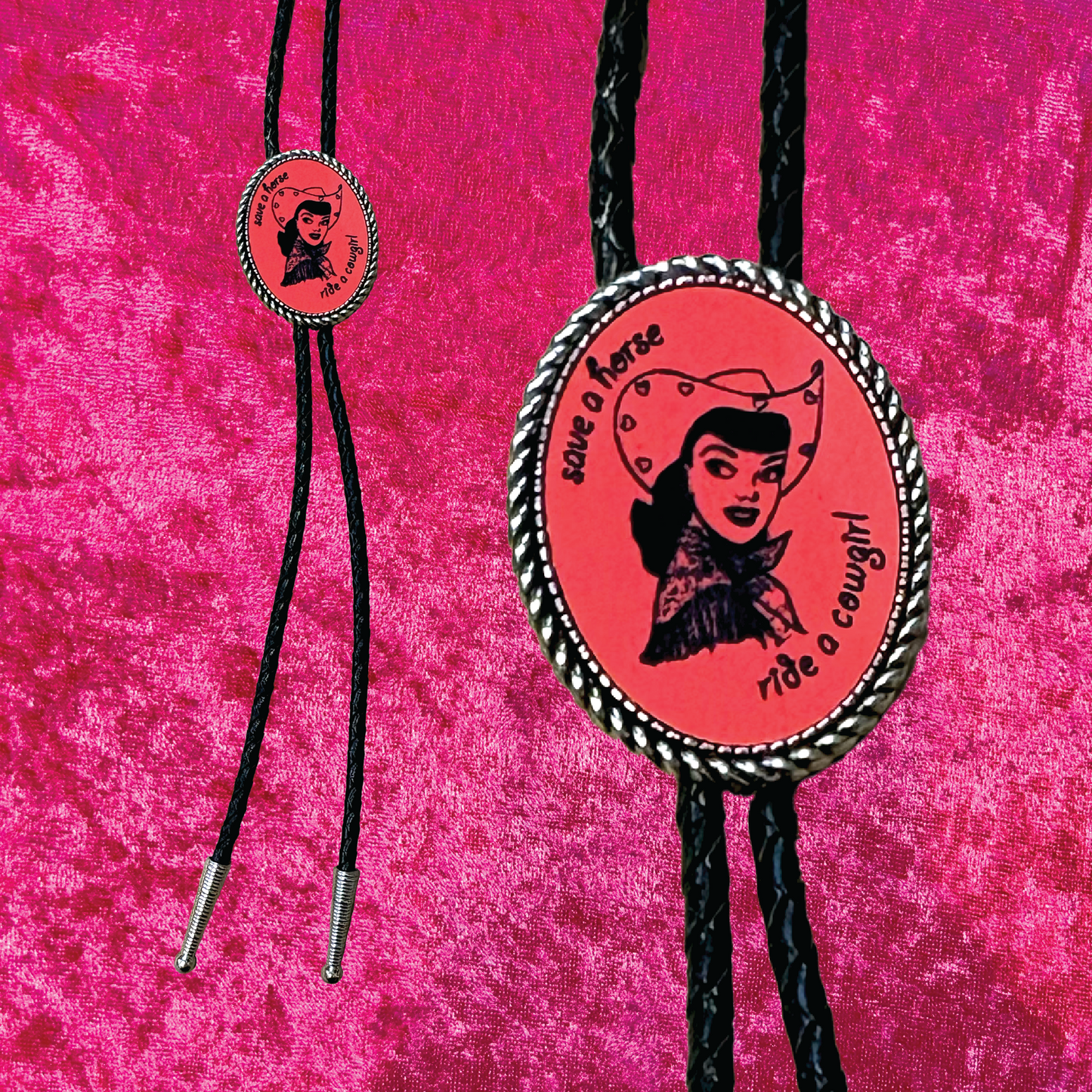 Cowgirl Leather Bolo Tie