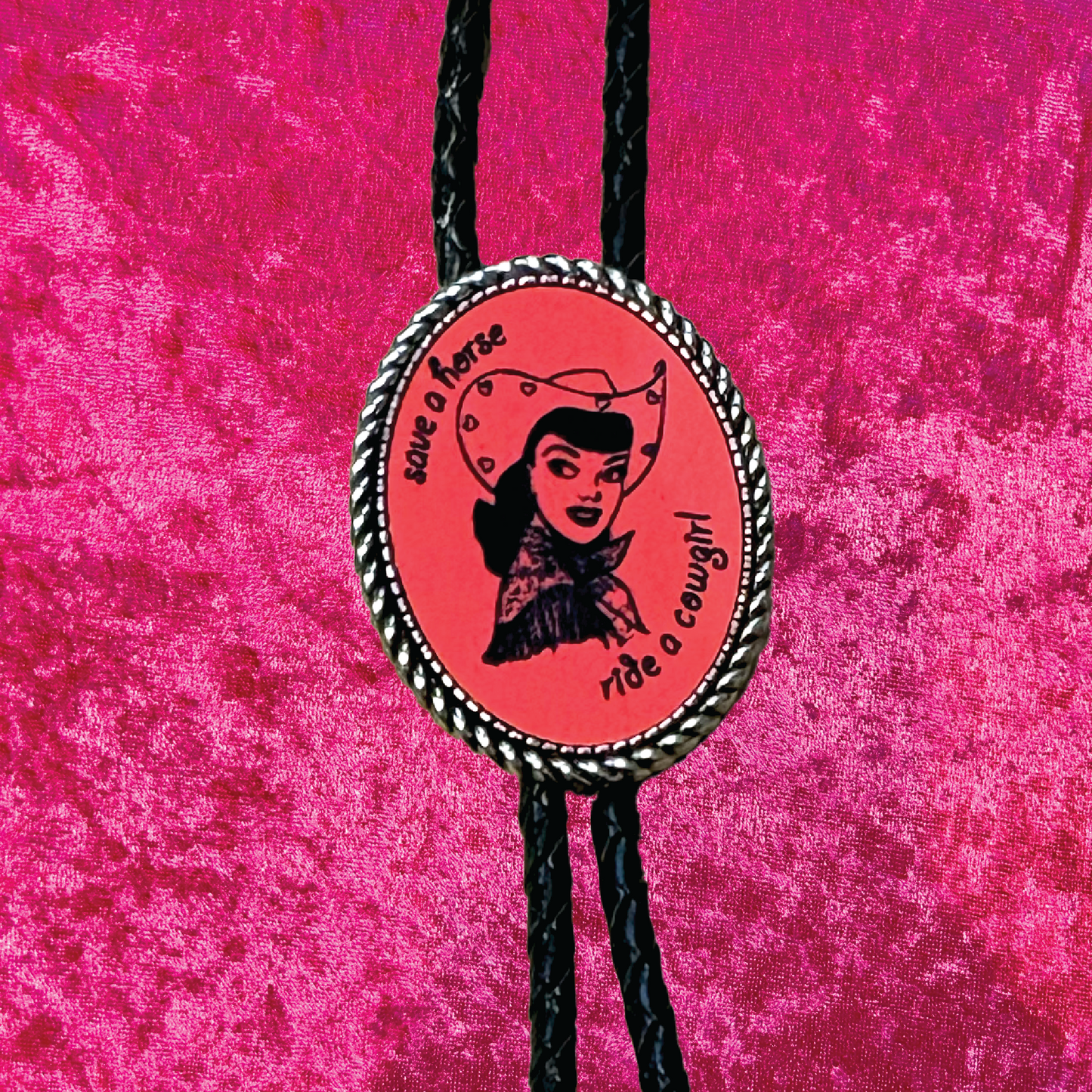 Cowgirl Leather Bolo Tie