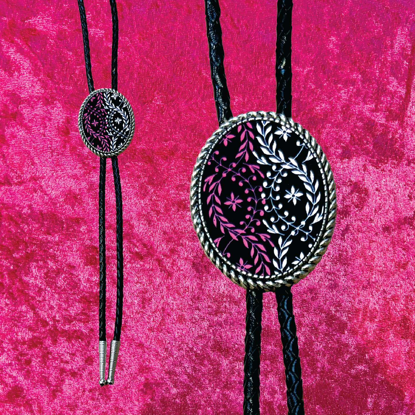 Somewhere Between Leather Bolo Tie