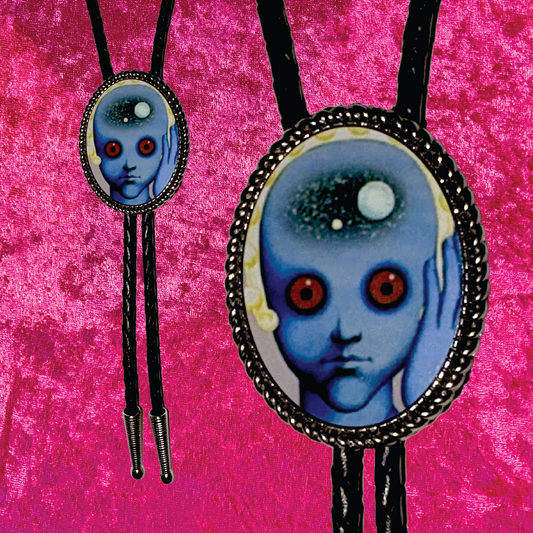 Fantastic Planet Leather Bolo Tie