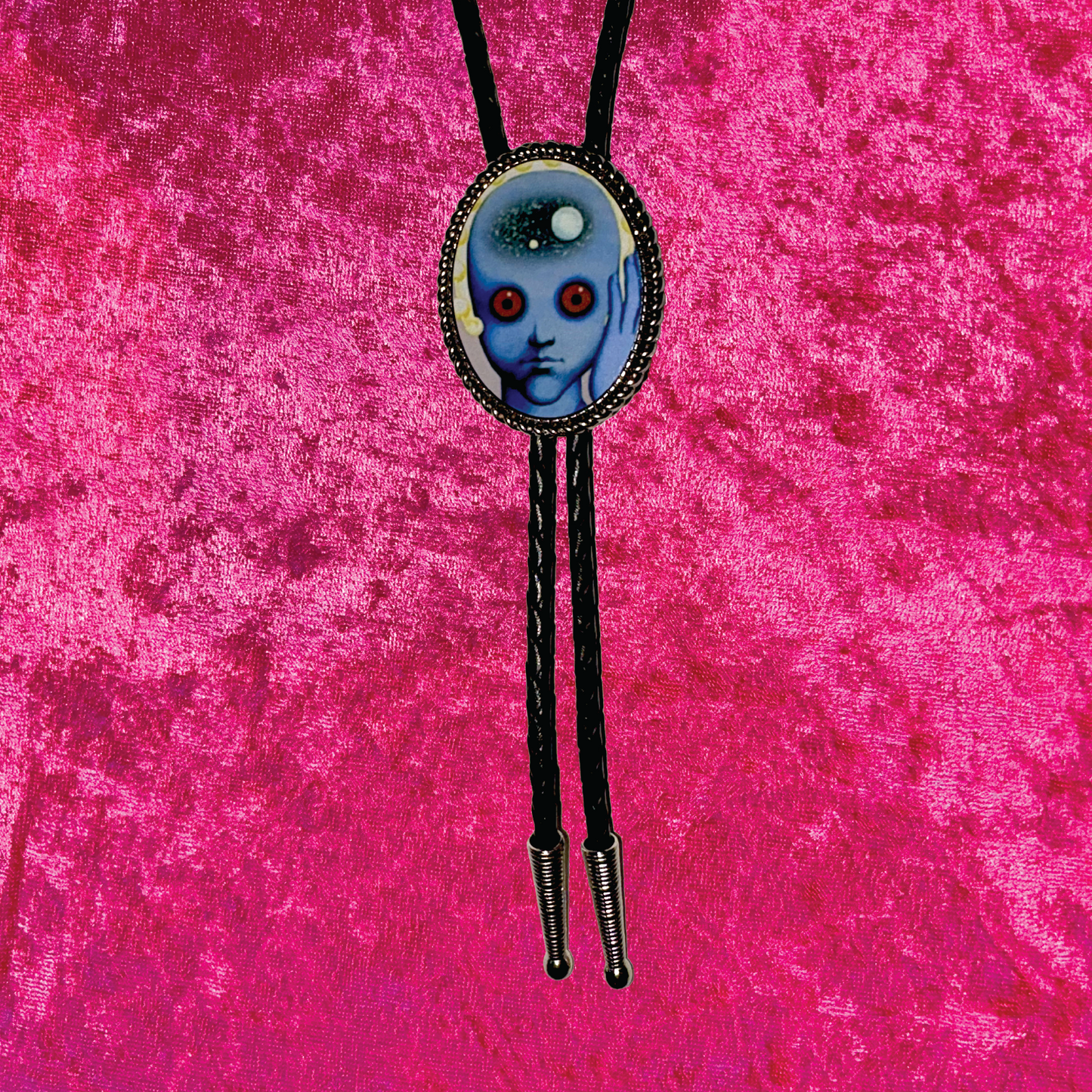Fantastic Planet Leather Bolo Tie