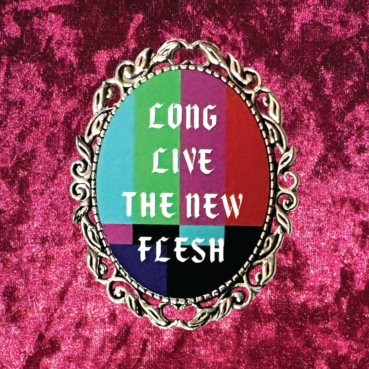 Videodrome Long Live the New Flesh Brooch