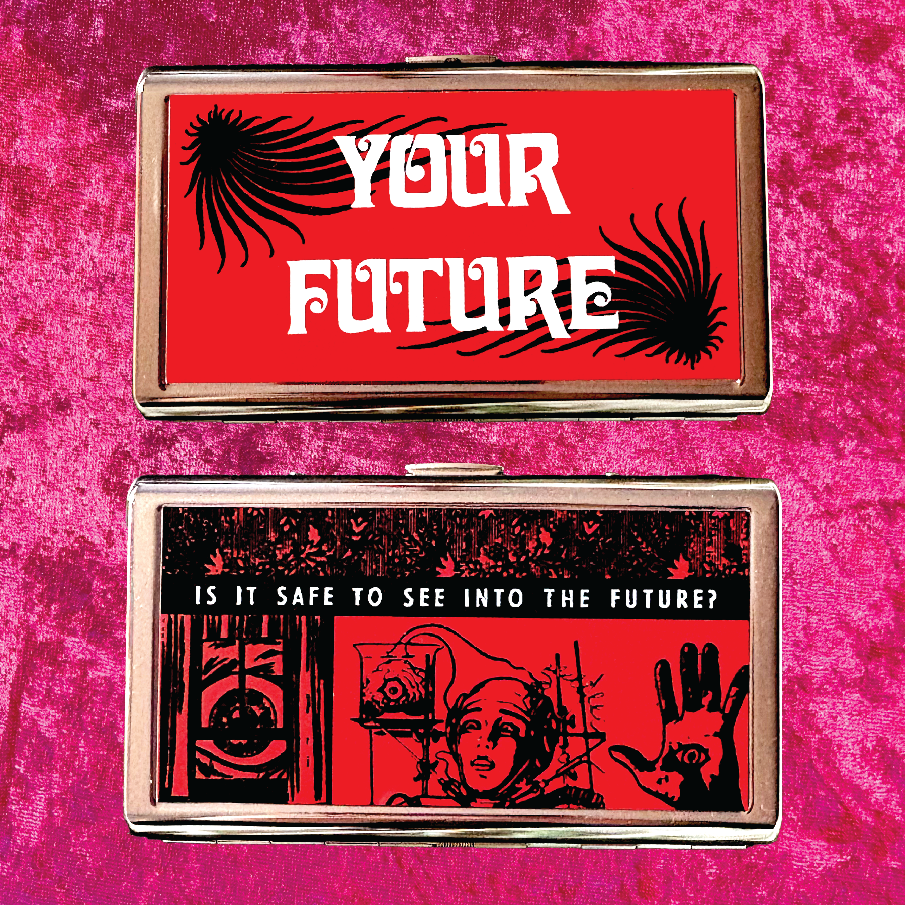 Your Future Metal Cigarette Case – Ruby II