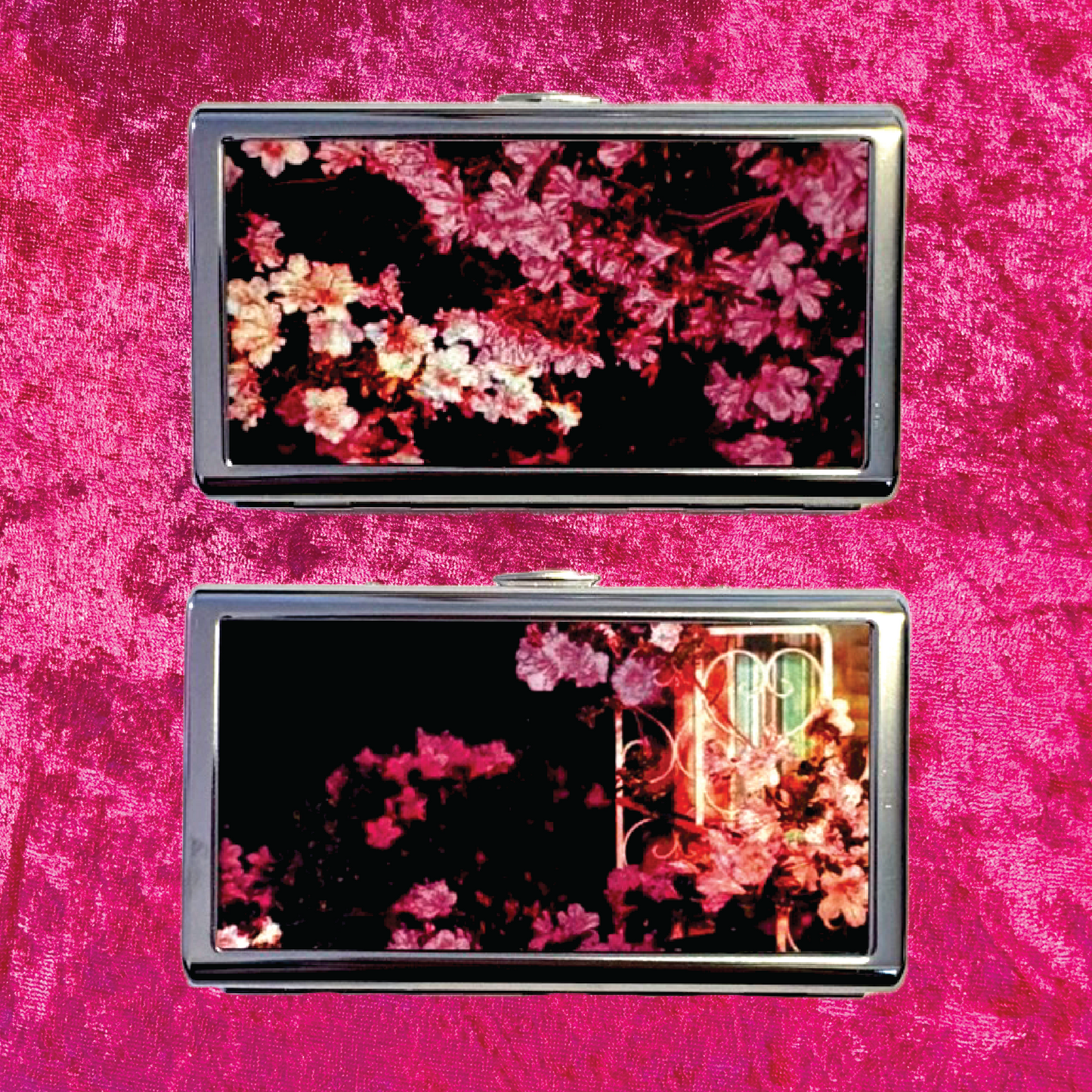 In Bloom Metal Cigarette Case