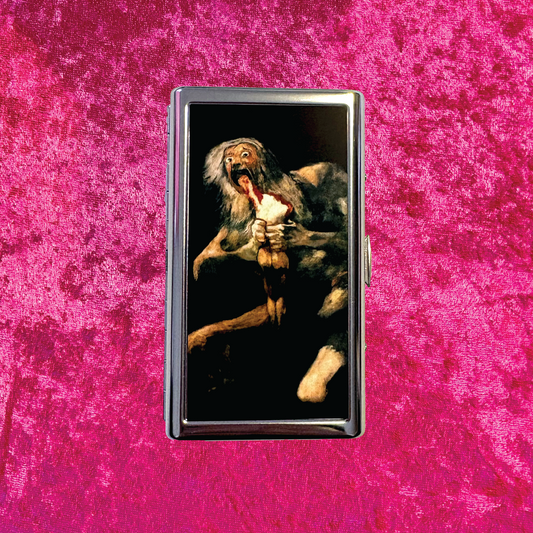 Saturn Devouring His Son Metal Cigarette Case