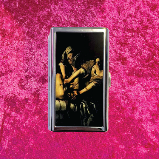 Judith Slaying Holofornes Metal Cigarette Case