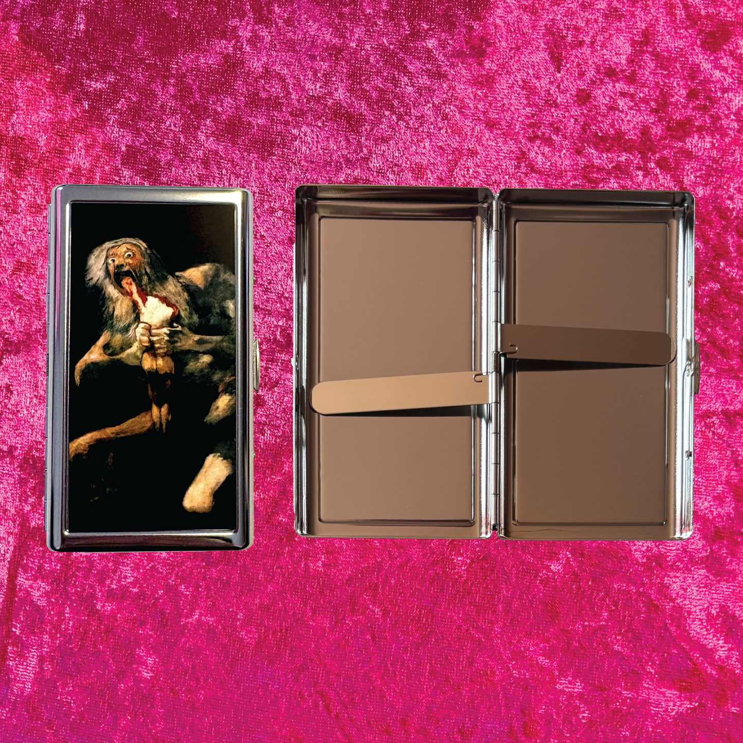 Saturn Devouring His Son Metal Cigarette Case