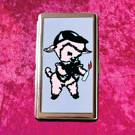 Lil Lamb Metal Cigarette Case
