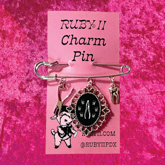 Pulling Teeth Charm Pin
