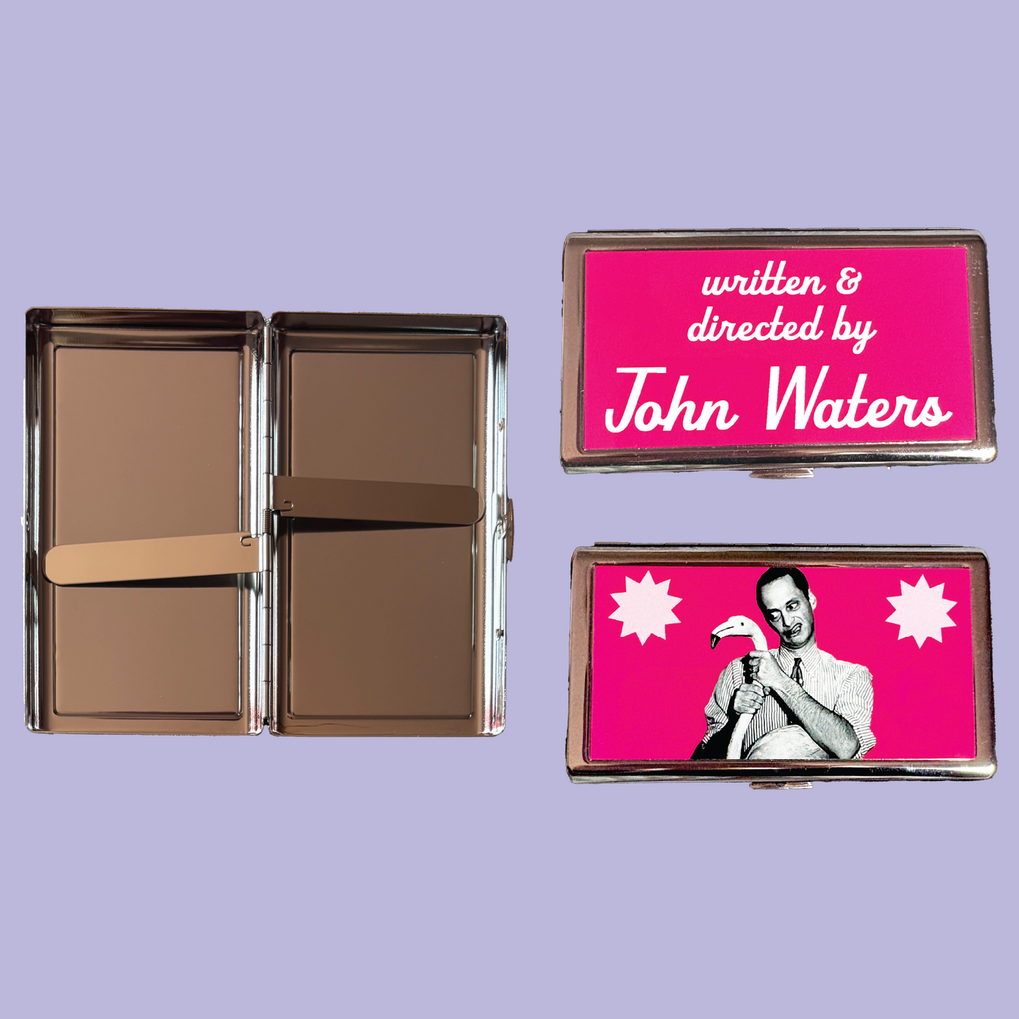 John Waters Metal Cigarette Case