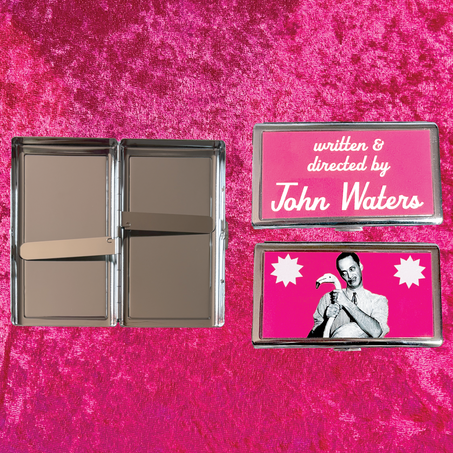 John Waters Metal Cigarette Case