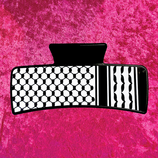 Keffiyeh Hair Claw - Contribute to Hazem & Amani's GoFundMe