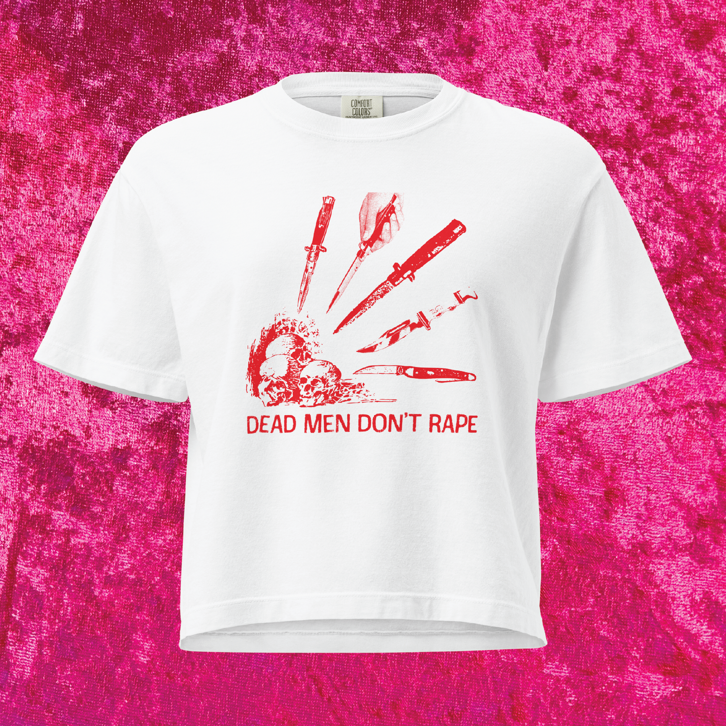 Dead Men Don't R*pe Boxy Cropped Tee