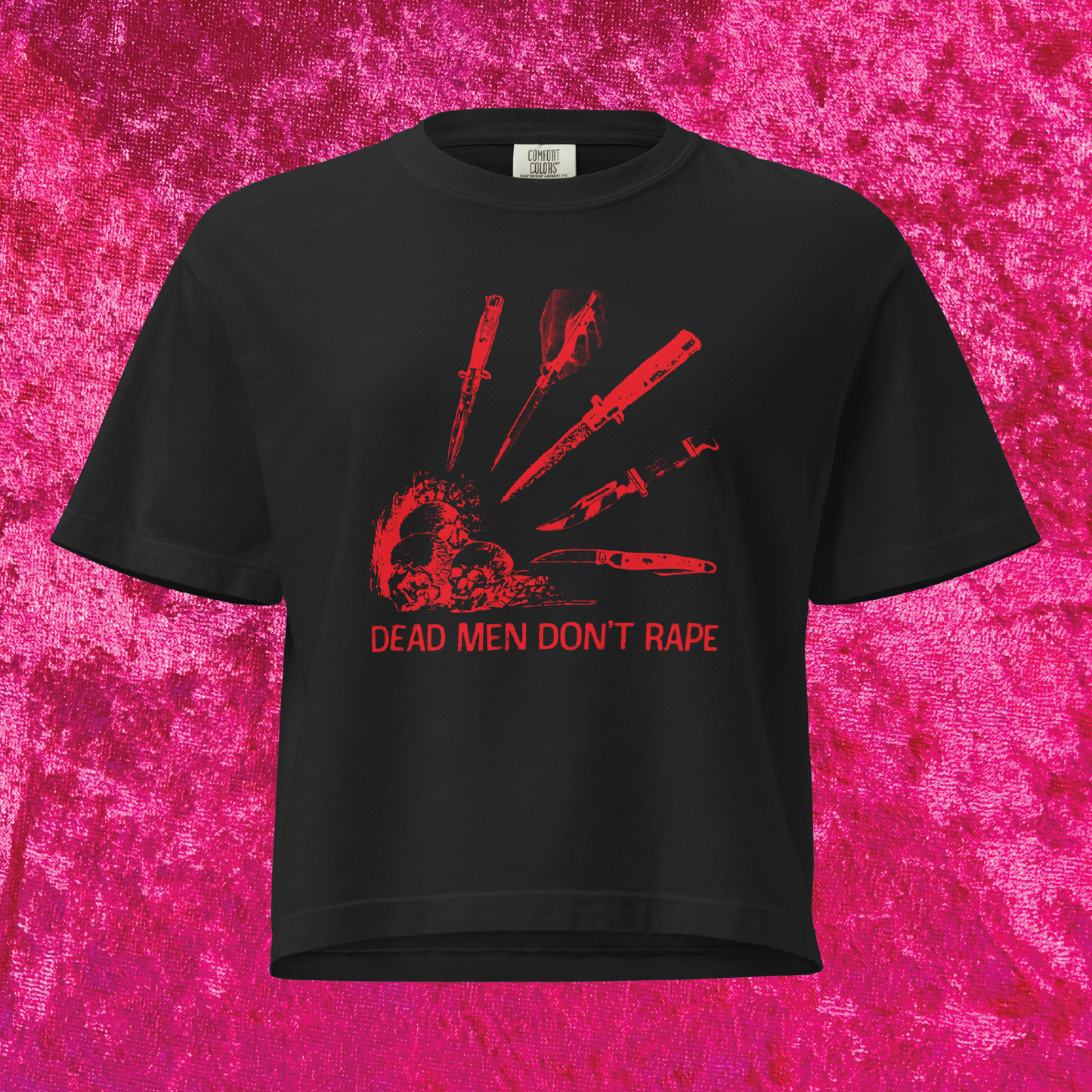 Dead Men Don't R*pe Boxy Cropped Tee