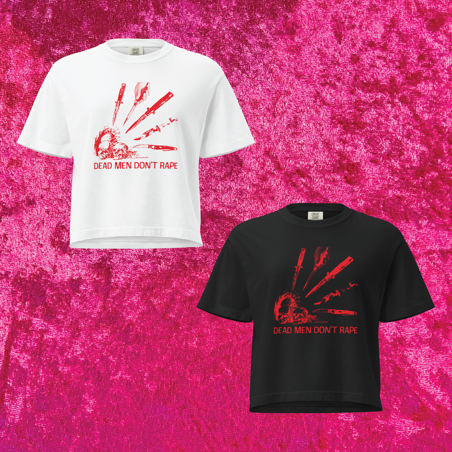 Dead Men Don't R*pe Boxy Cropped Tee