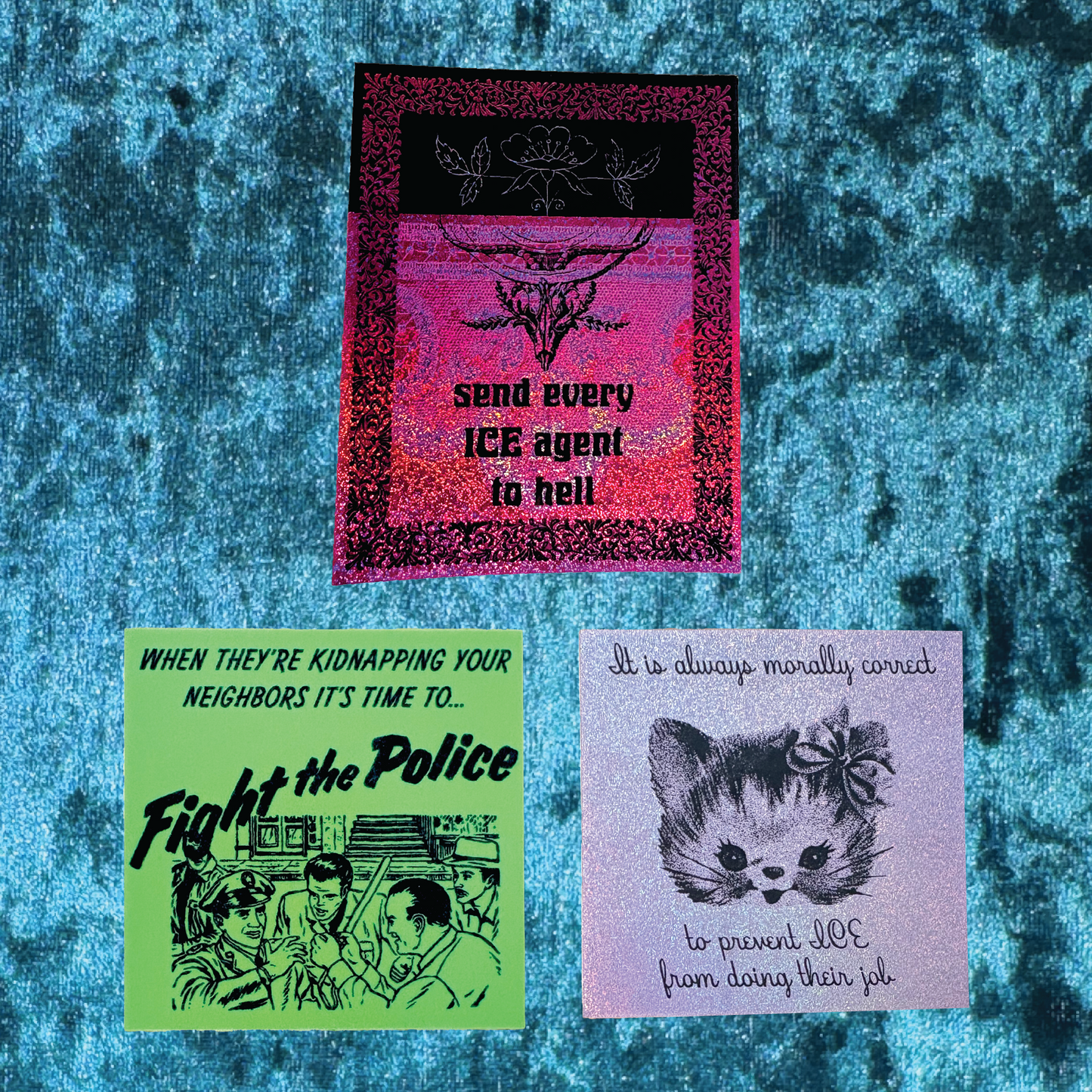 F*CK ICE Sticker Pack - Contribute to Carolina's GoFundMe