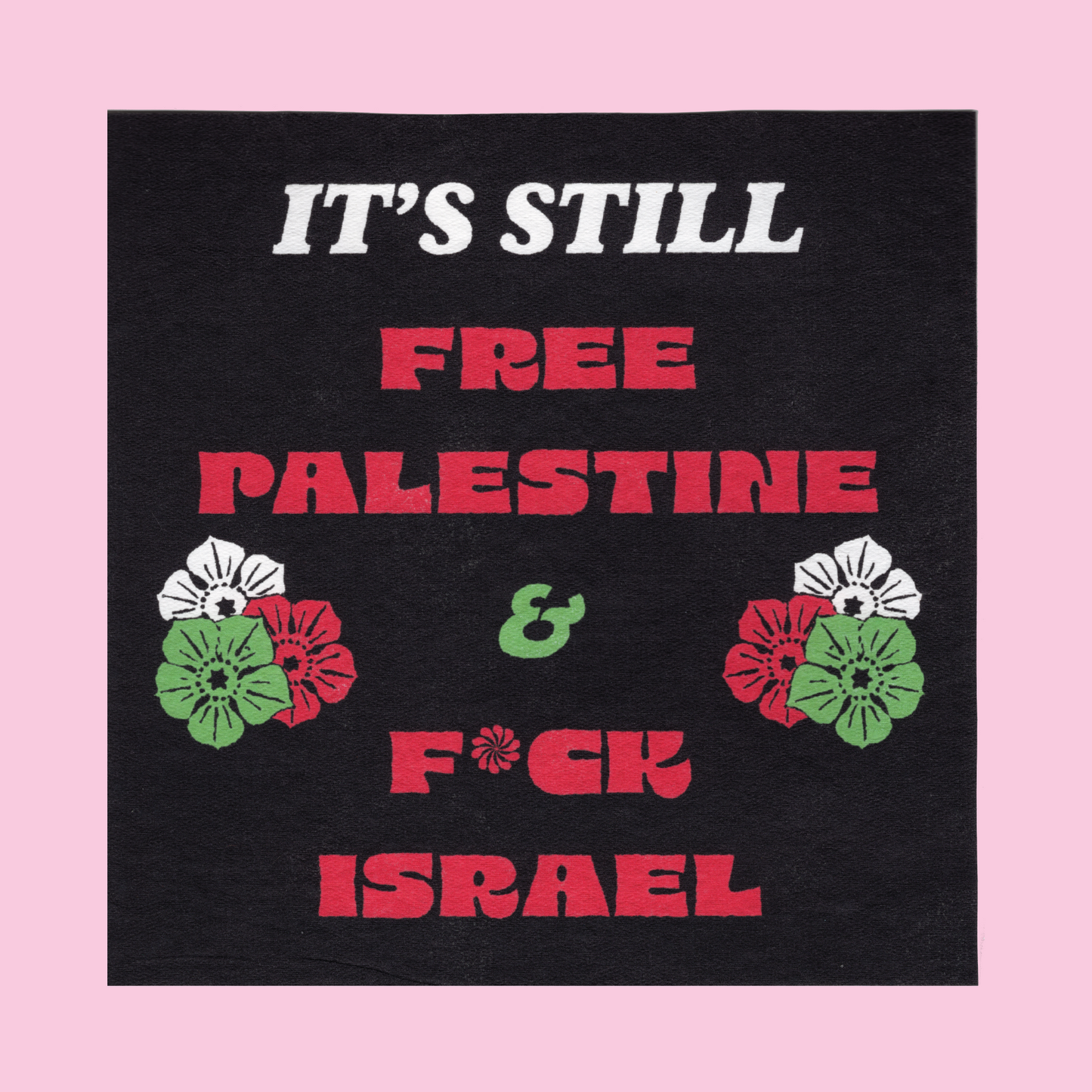 Free Palestine Floral Art Print - Contribute to Hazem & Amani's GoFundMe