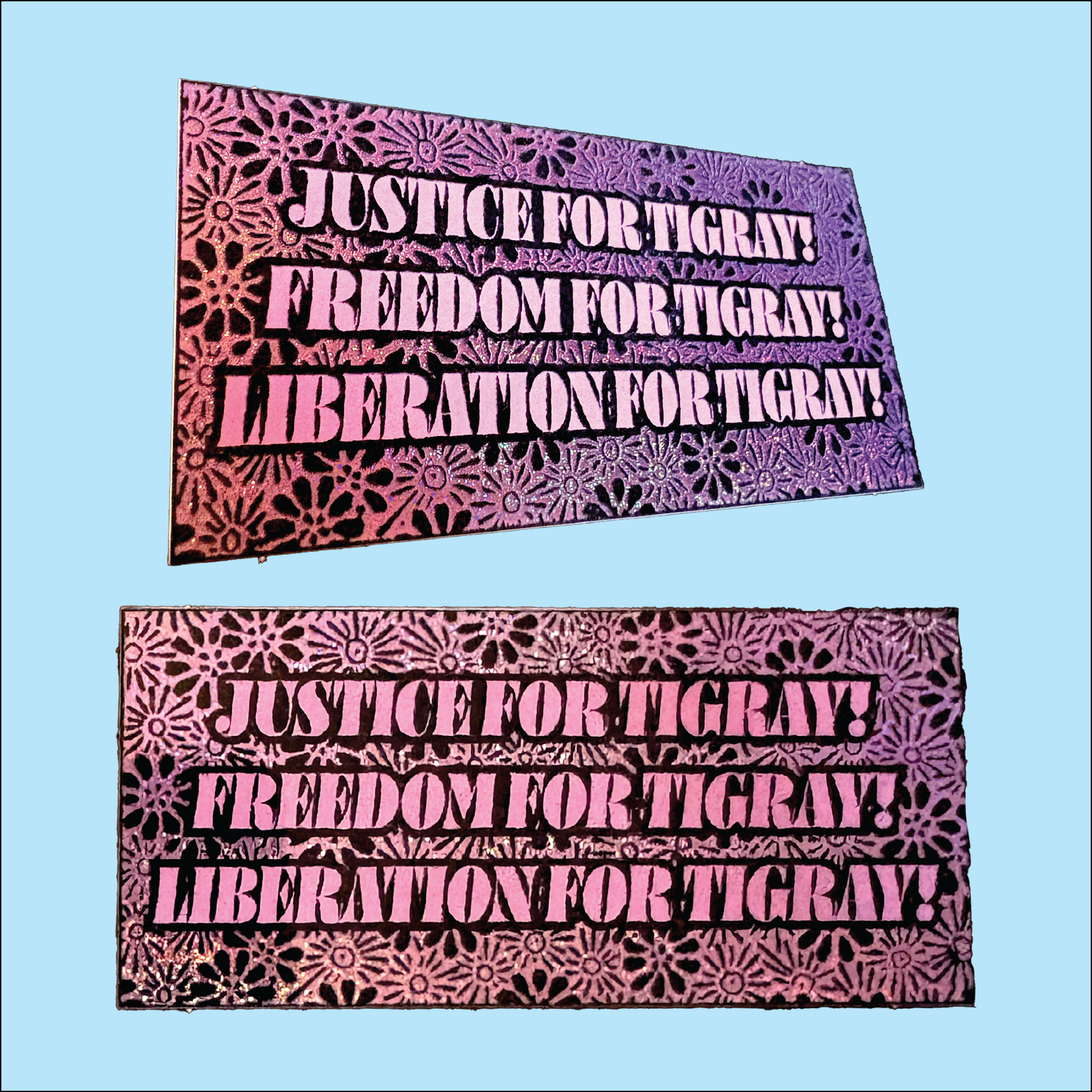 Liberation for Tigray Pixie Glitter Sticker - Contribute to Omna Tigray