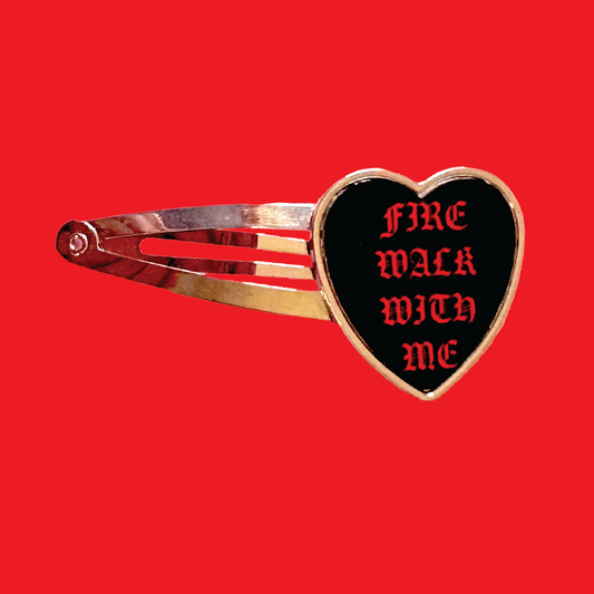 Twin Peaks Fire Walk With Me Heart Hair Clip