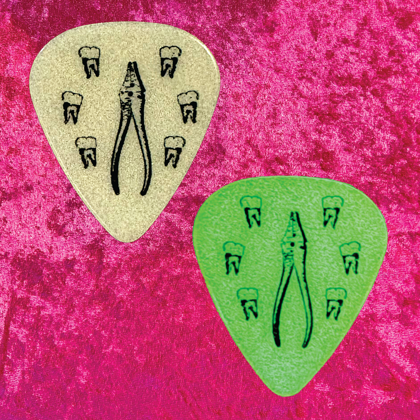 Pulling Teeth Glow in the Dark Guitar Picks (3 Pack)