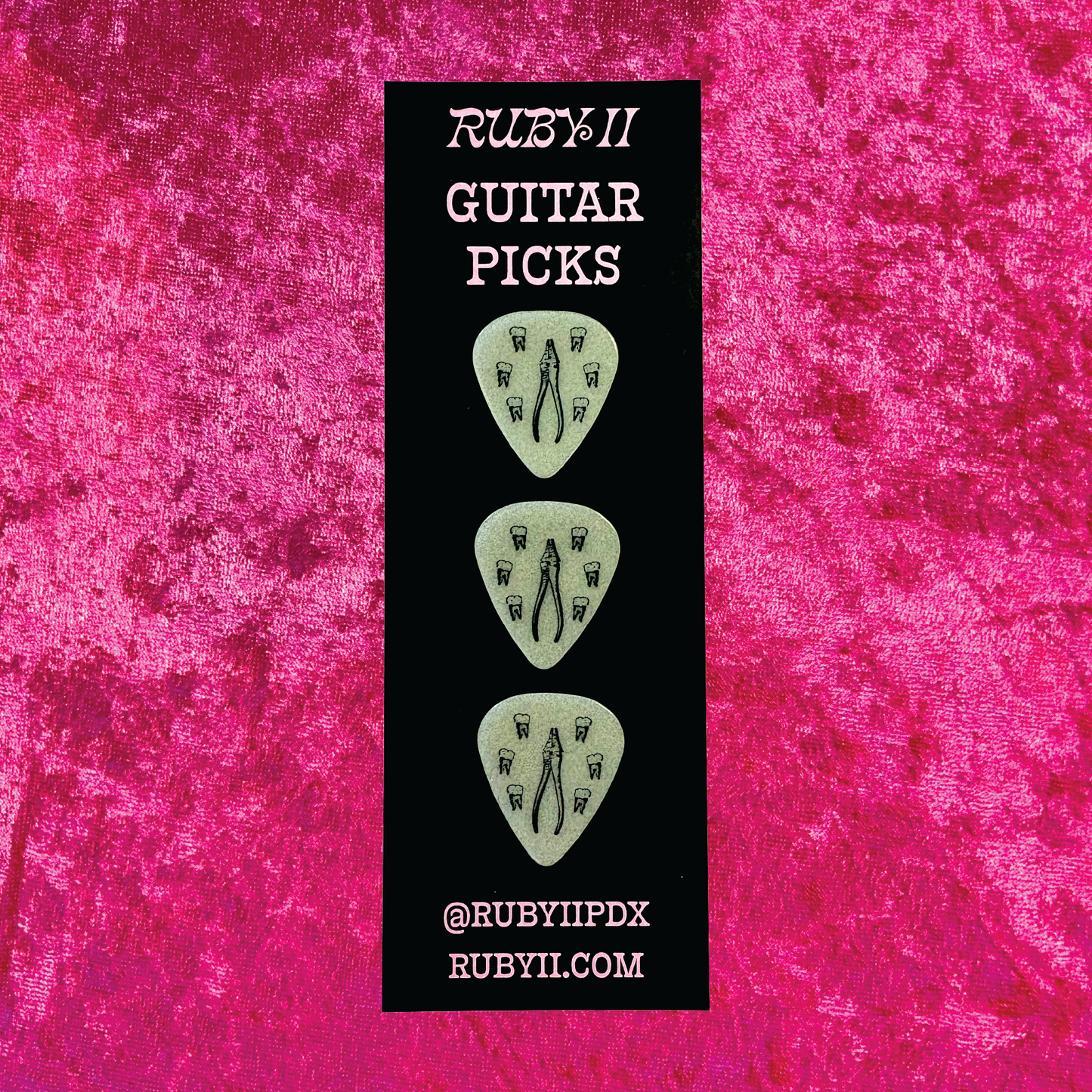 Pulling Teeth Glow in the Dark Guitar Picks (3 Pack)