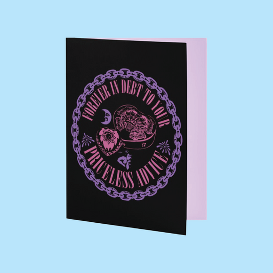 Nirvana Heart Shaped Box Greeting Card
