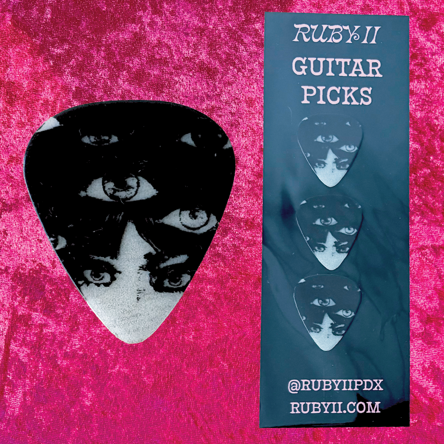 All Seeing Glow in the Dark Guitar Picks (3 Pack)