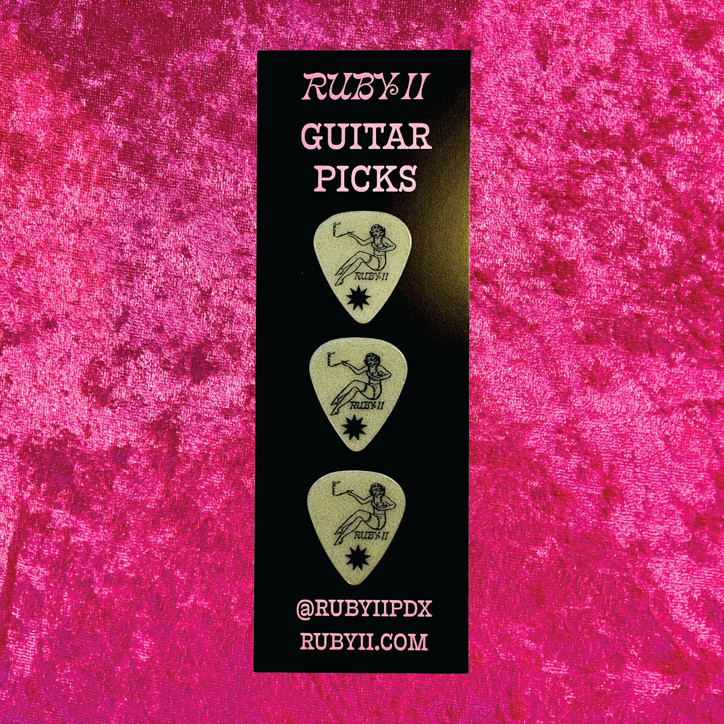 Little Lady Glow in the Dark Guitar Picks (3 Pack)
