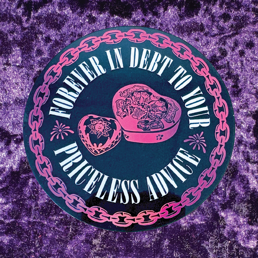 Heart Shaped Box Holographic Sticker