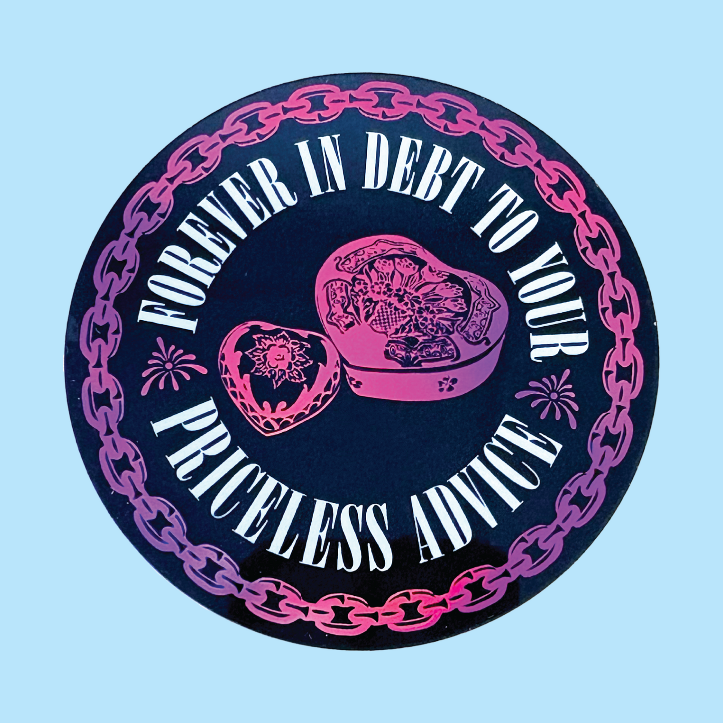 Heart Shaped Box Holographic Sticker