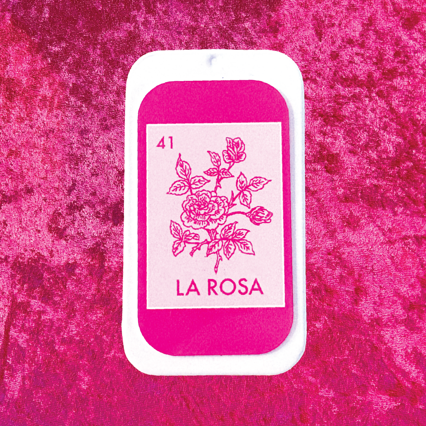 La Rosa Loteria Reusable Metal Matchbox